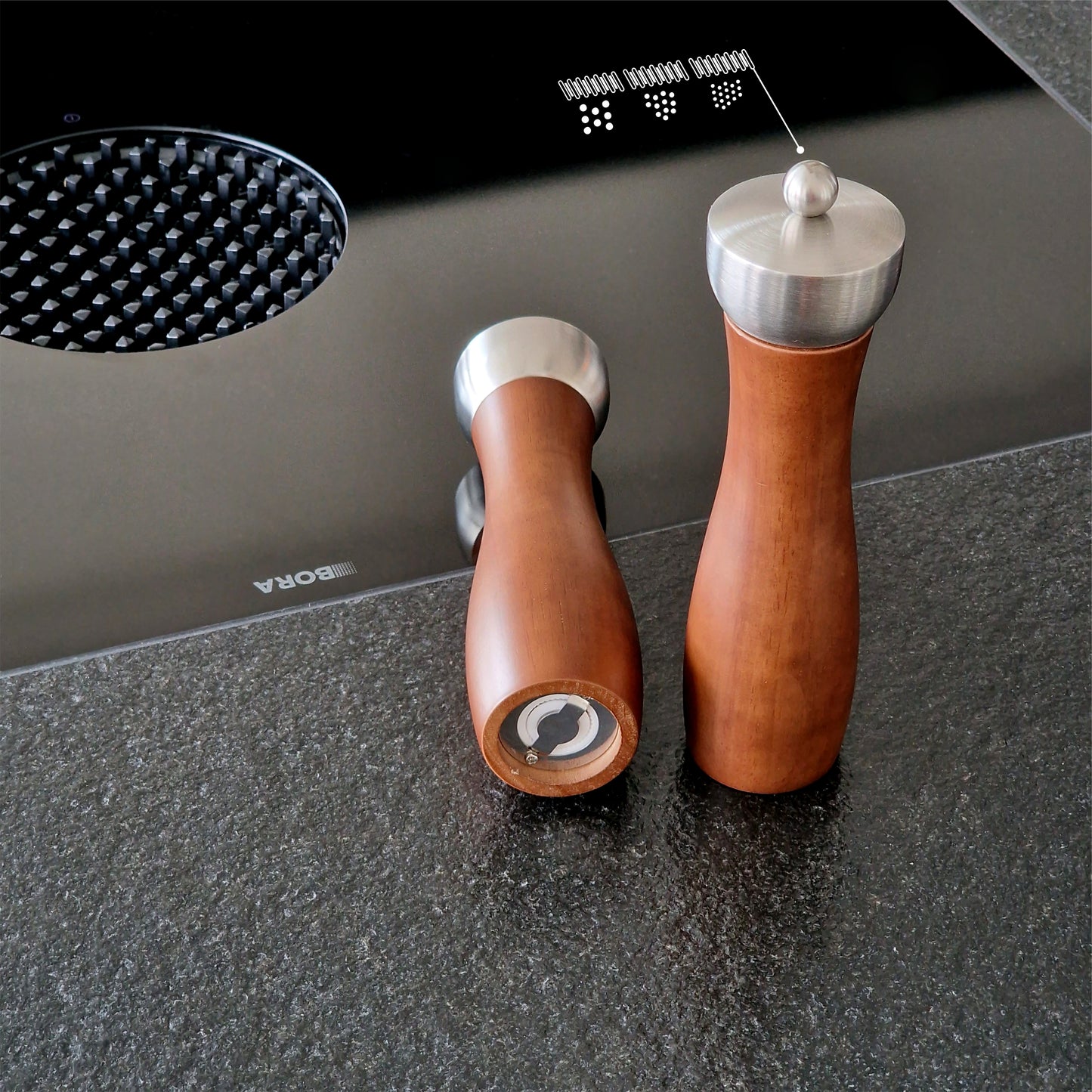Salz- & Pfeffermühle - BROWN PIN -